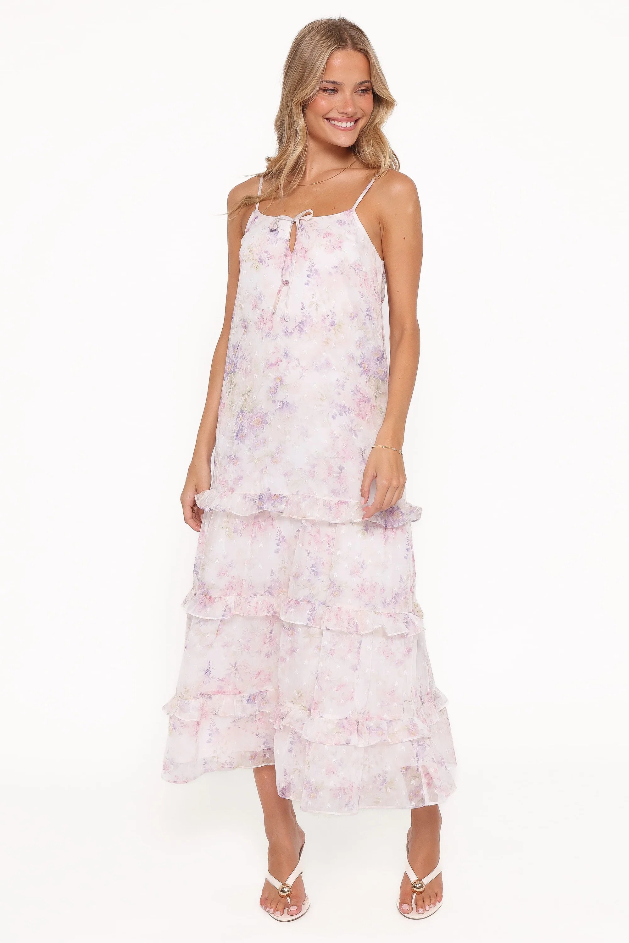 Minka Maxi Dress - White/Multi Floral | Petal & Pup (US)