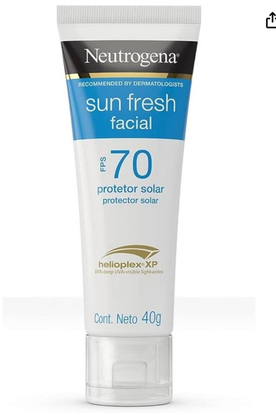 Neutrogena Sun Fresh Protetor Solar Facial FPS 70, 40g

#LTKbrasil
