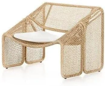 Generic Modern Nordic Rattan Lounge Chair – Elegant Velvet Outdoor/Indoor Sofa Chair, 35.43*27.... | Amazon (US)