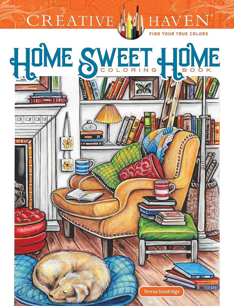 Creative Haven Home Sweet Home Coloring Book (Adult Coloring Books: Calm) | Amazon (US)