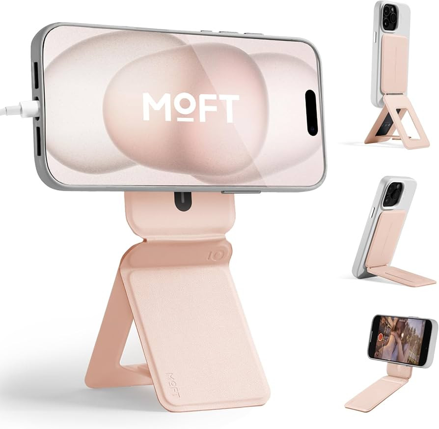 MOFT Phone Tripod Stand Compatible with iPhone 16/15/14/13/12 Series, Angle Adjustment & Strong M... | Amazon (US)