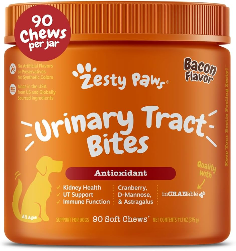 Zesty Paws Cranberry Supplement for Dogs - Bladder Control for Dogs - Urinary Tract Support - Cra... | Amazon (US)