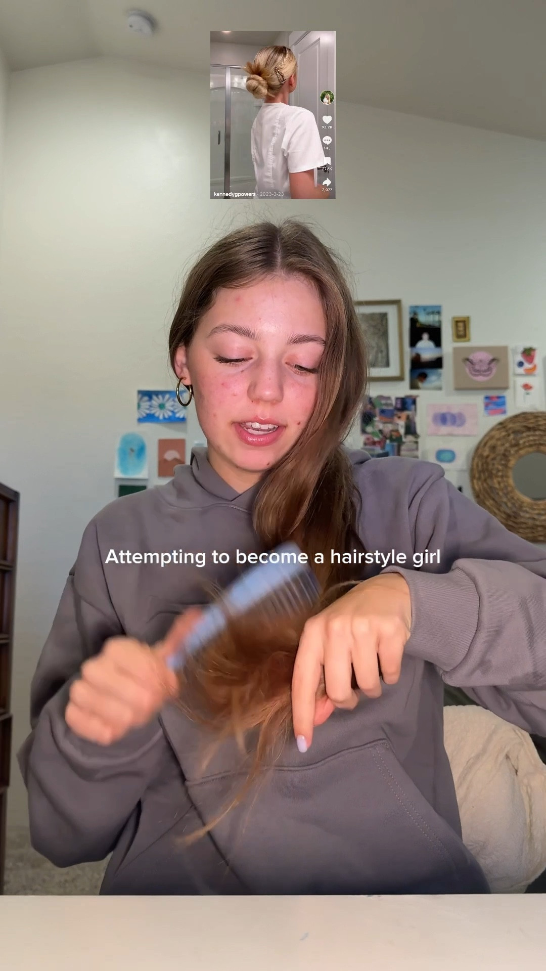 The styling cream actually is making this more fun 

#LTKselfcare #LTKgrwm #LTKmorningroutine
