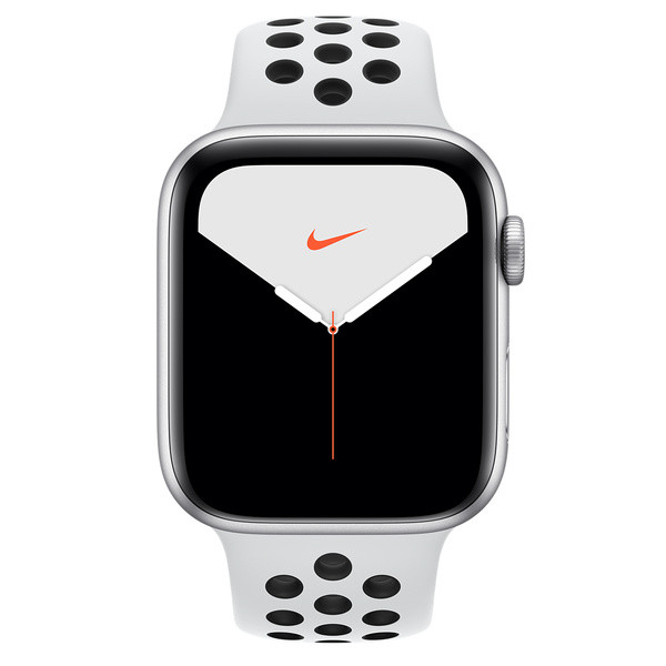 Refurbished Apple Watch Nike Series 5 GPS + Cellular, 44mm Silver Aluminum Case with Pure Platinum/B | Apple (US)