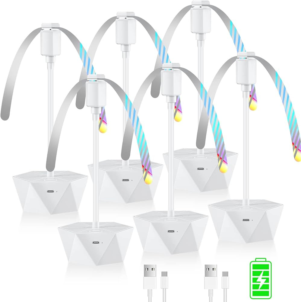 chemotex Fly Fans for Tables Rechargeable Fly Fans Keep Flies Away Flexible Fly Repellent Fans fo... | Amazon (US)