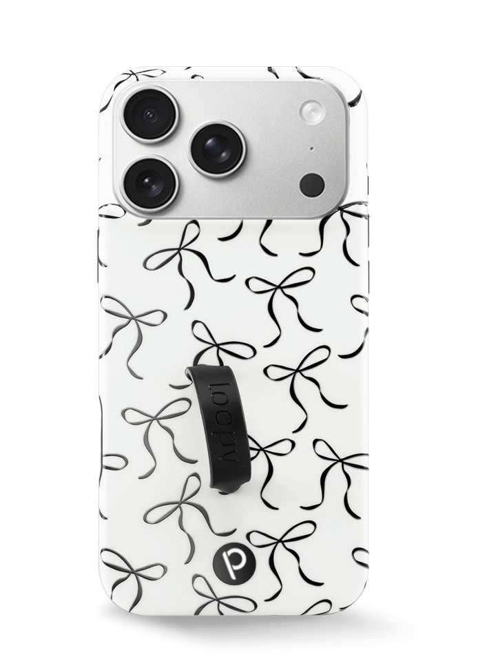 Loopy Cases - Black Bows | Loopy Cases