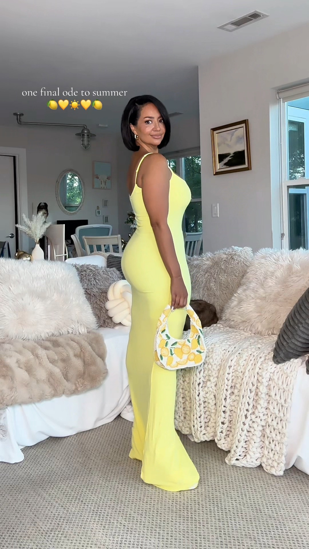 Dear Summer ☀️🍋💛

Yellow maxi dress with built in shapewear - save 15% with heyrissyrozay 🫶🏽

Sizing ⬇️

5’3 
Size 8 / Medium
Bust: 34DDD
Waist: 28”
Hips: 43”
Wearing Size Medium 

over 40, millennial, petite, petite curvy, curvy, size 8, midsize, lemon handbag, bag, summer date outfit 

#LTKMidsize #LTKOver40 #LTKPetite