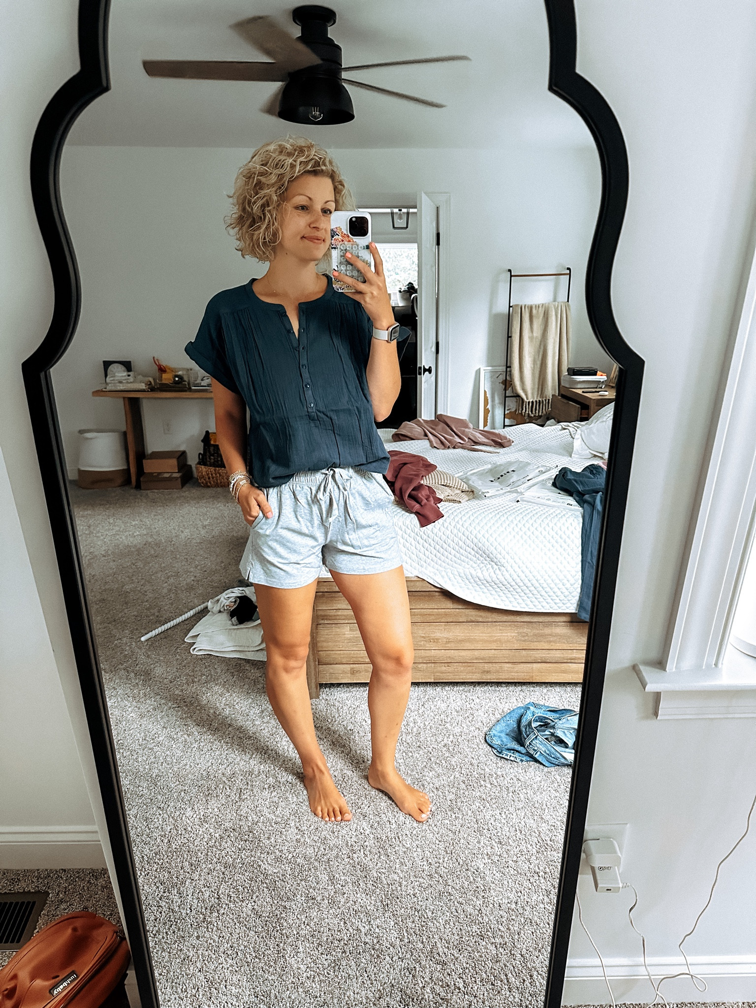 The comfiest organic cotton shorts 😍 gauze flowy top is so comfy. 

TTS. Great travel outfit ✈️

#LTKFindsUnder100 #LTKTravel