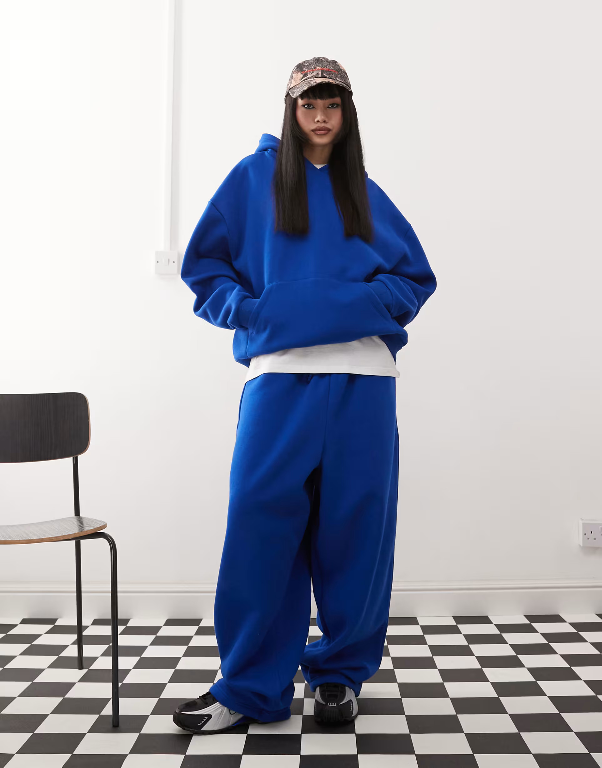 COLLUSION relaxed hoodie in blue | ASOS (Global)