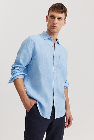 Regular Fit Organically Grown Linen Shirt | Country Road
