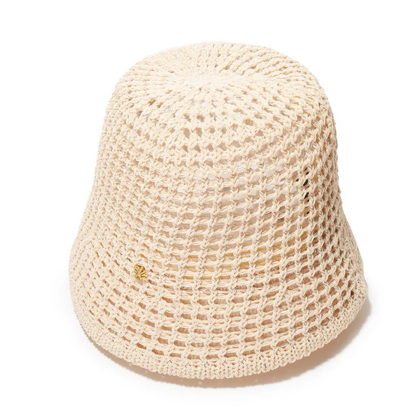 NATURAL OPEN WEAVE BUCKET HAT | LELE SADOUGHI