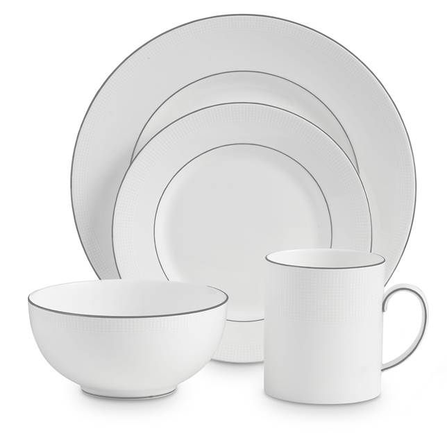 Blanc Sur Blanc 4-Piece Place Setting | Wedgwood | Wedgwood