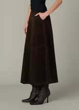 THE TAVI VEGAN SUEDE SKIRT | JOES