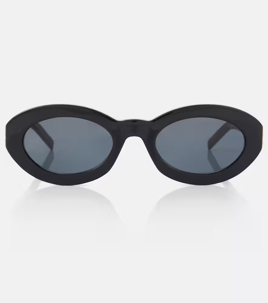 Saint Laurent SL M136 oval sunglasses | Mytheresa (UK)