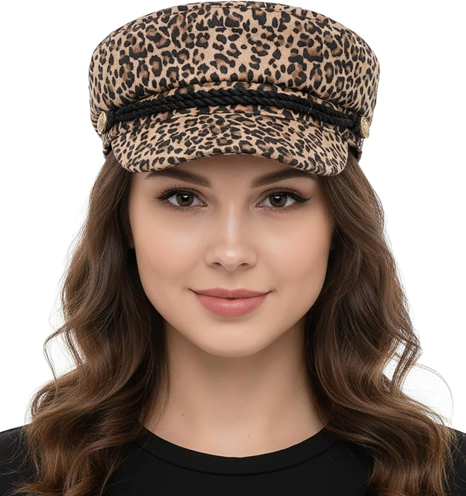 Funky Junque Newsboy Hat for Women – Trendy Greek Fisherman Cap, Classic Women's Baker Boy News... | Amazon (US)