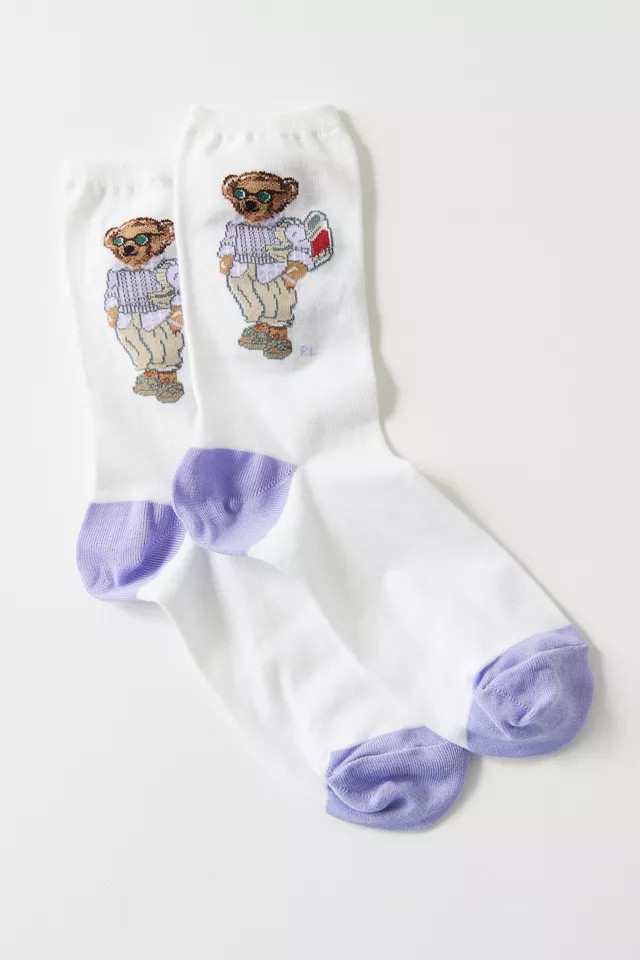 Polo Ralph Lauren Preppy Bear Crew Sock | Urban Outfitters (US and RoW)