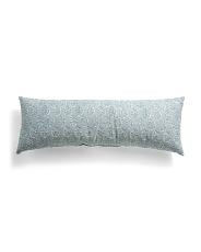 Made In Usa 14x36 Linen And Cotton Blend Floral Two Sided Print Pillow | TJ Maxx