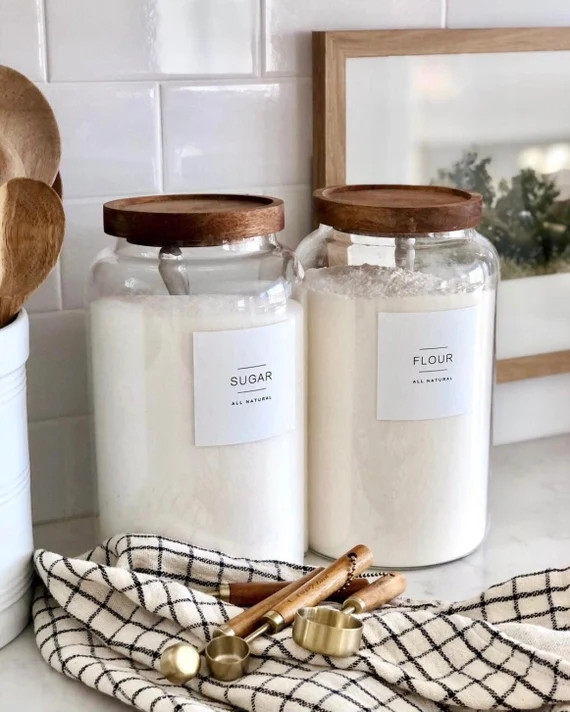 Pantry + Organization Labels • Modern Minimalist Design | Etsy (CAD)