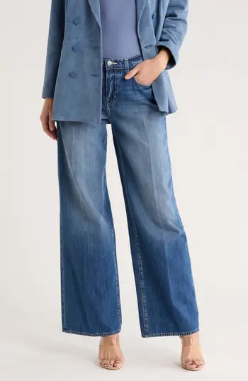 L'AGENCE Alicent High Waist Wide Leg Jeans in Brentwood at Nordstrom Rack, Size 30 | Nordstrom Rack