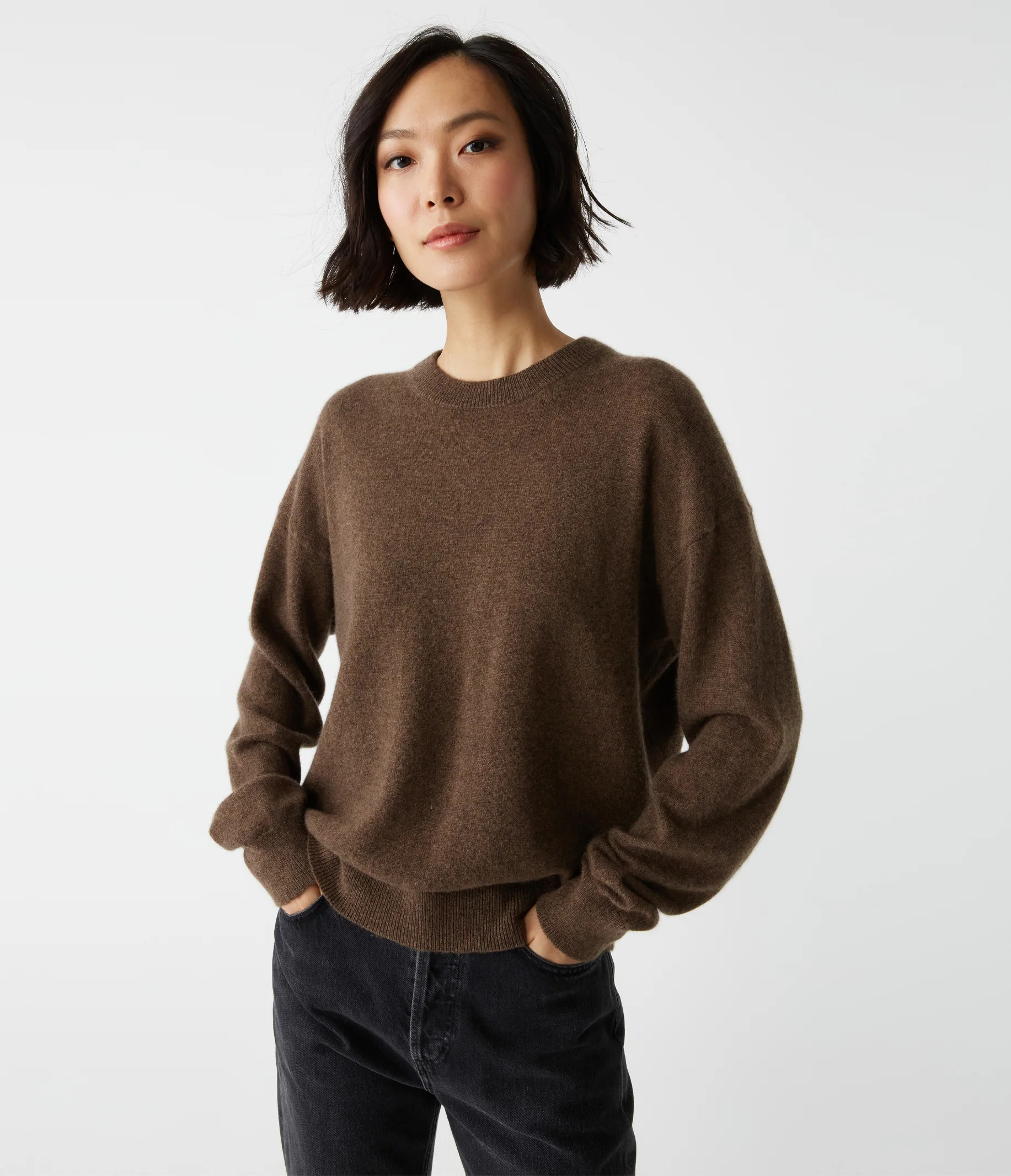 Variant options: Celeste Crew Neck Cashmere Sweater | MichaelStars.com