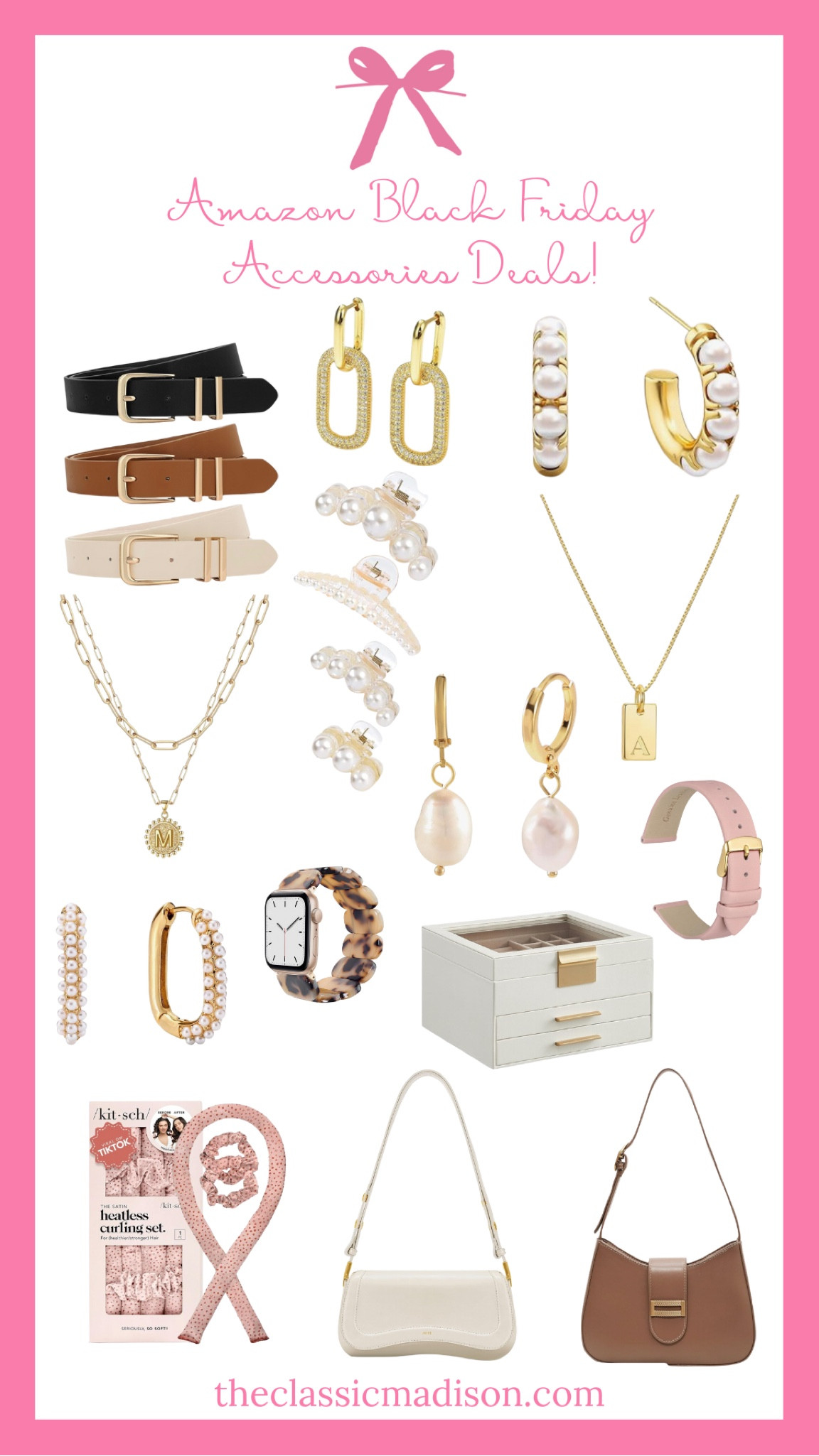 💎 Complete your outfit with these stunning accessories from Amazon’s Black Friday sale! From pearl details to trendy bags, these pieces will elevate your look without breaking the bank.
✨ Shop now and save big before the deals end!
📲 Tap to shop and add the perfect finishing touches to your outfits.
#AmazonFinds #BlackFridayDeals #AccessoriesLover #LTKAccessories #ChicOnABudget #LTKSaleAlert

#LTKCyberWeek #LTKGiftGuide #LTKSaleAlert