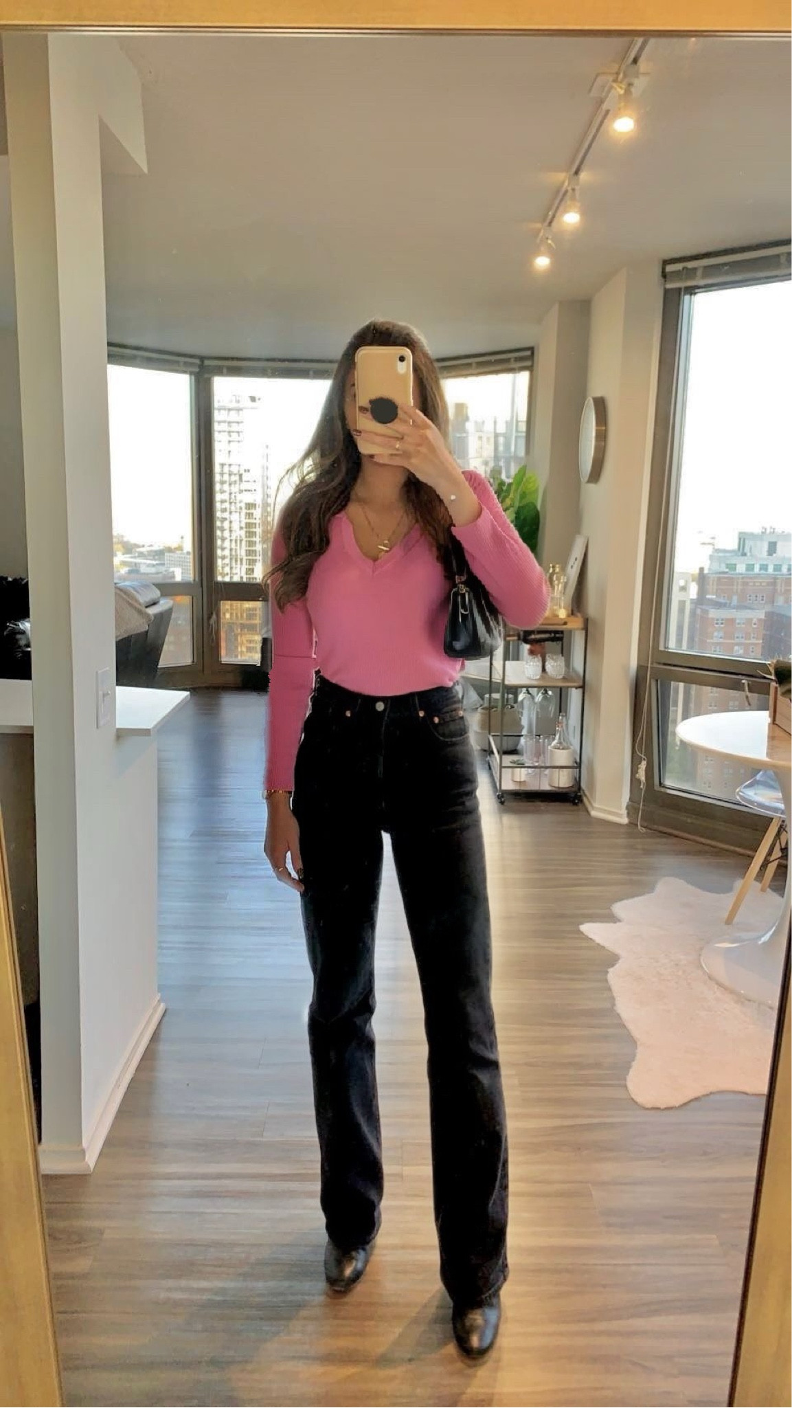 
revolve pink valentine’s day date night long sleeve top
