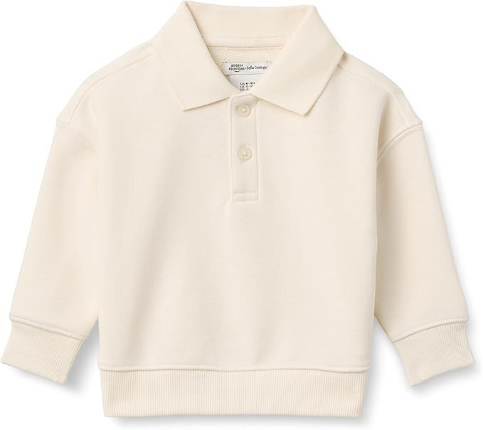 Amazon Essentials x Sofia Grainge Babies, Toddlers, and Boys' French Terry Polo Sweatshirt | Amazon (US)