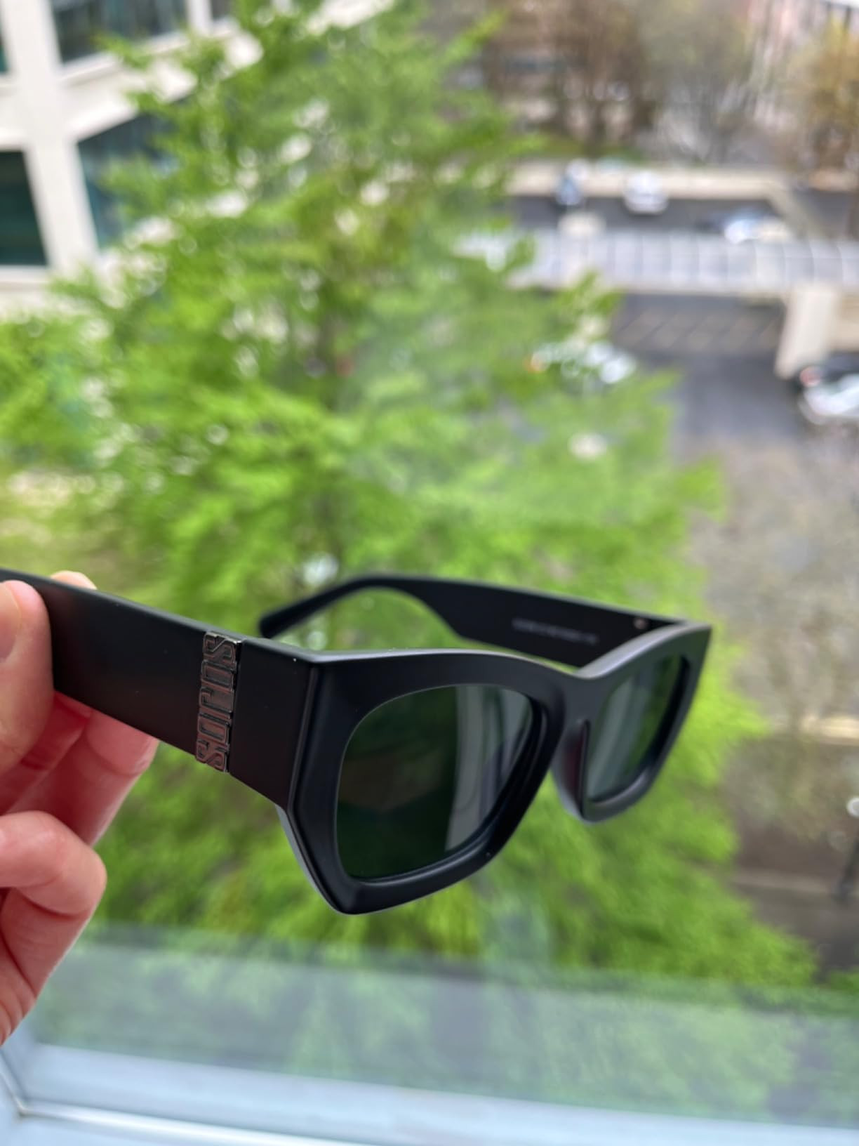 SOJOS Trendy Rectangle Cat Eye Sunglasses for Women Men Retro Y2k Designer Sunnies SJ2296 | Amazon (US)