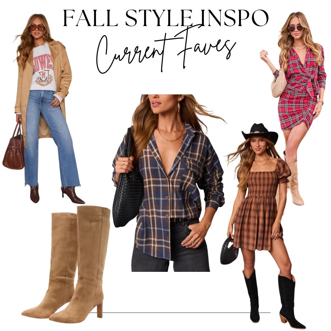 Fall outfit inspo // fall style// plaid outfits // plaid fall style // casual style // fall boots // fall jacket // plaid dress // plaid shirt 

#LTKStyleTip #LTKSaleAlert #LTKxVICI
