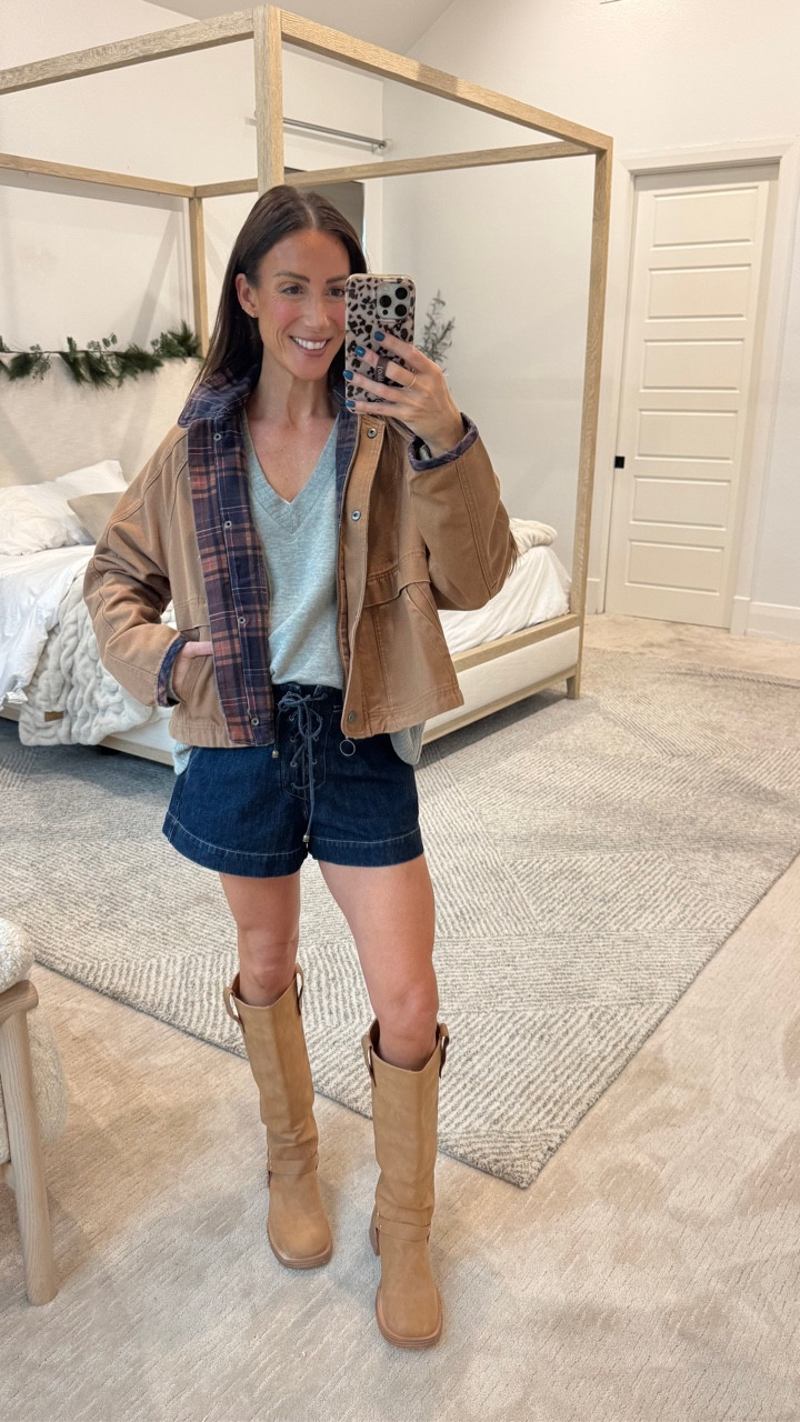 I love this barn jacket!

30% off my whole outfit at Anthropologie with my code! 

In my true size sm in all! 

Use my early access code SARAHLIT30 for 30% off 11/20-11/23 at Anthropologie + Spend $200 Now, Get $50 Later for Holiday Gifting, 12/11 - 12/25

#LTKCyberWeek #LTKootd #LTKU

#LTKootd #LTKU #LTKCyberWeek