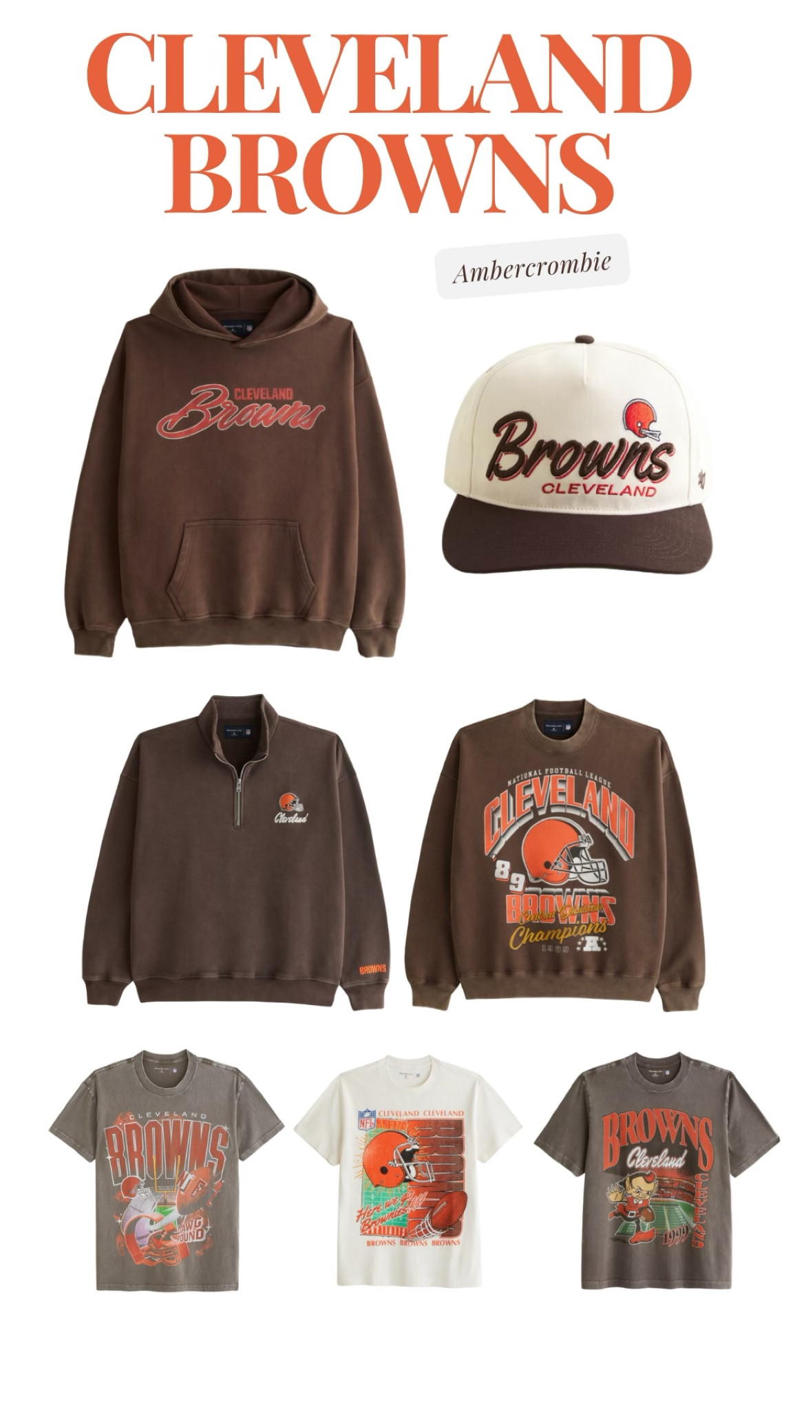Cleveland Browns x A&F Gameday 

#NFL #Browns #gameday #gamedaylooks 

#LTKU #LTKMens #LTKStyleTip