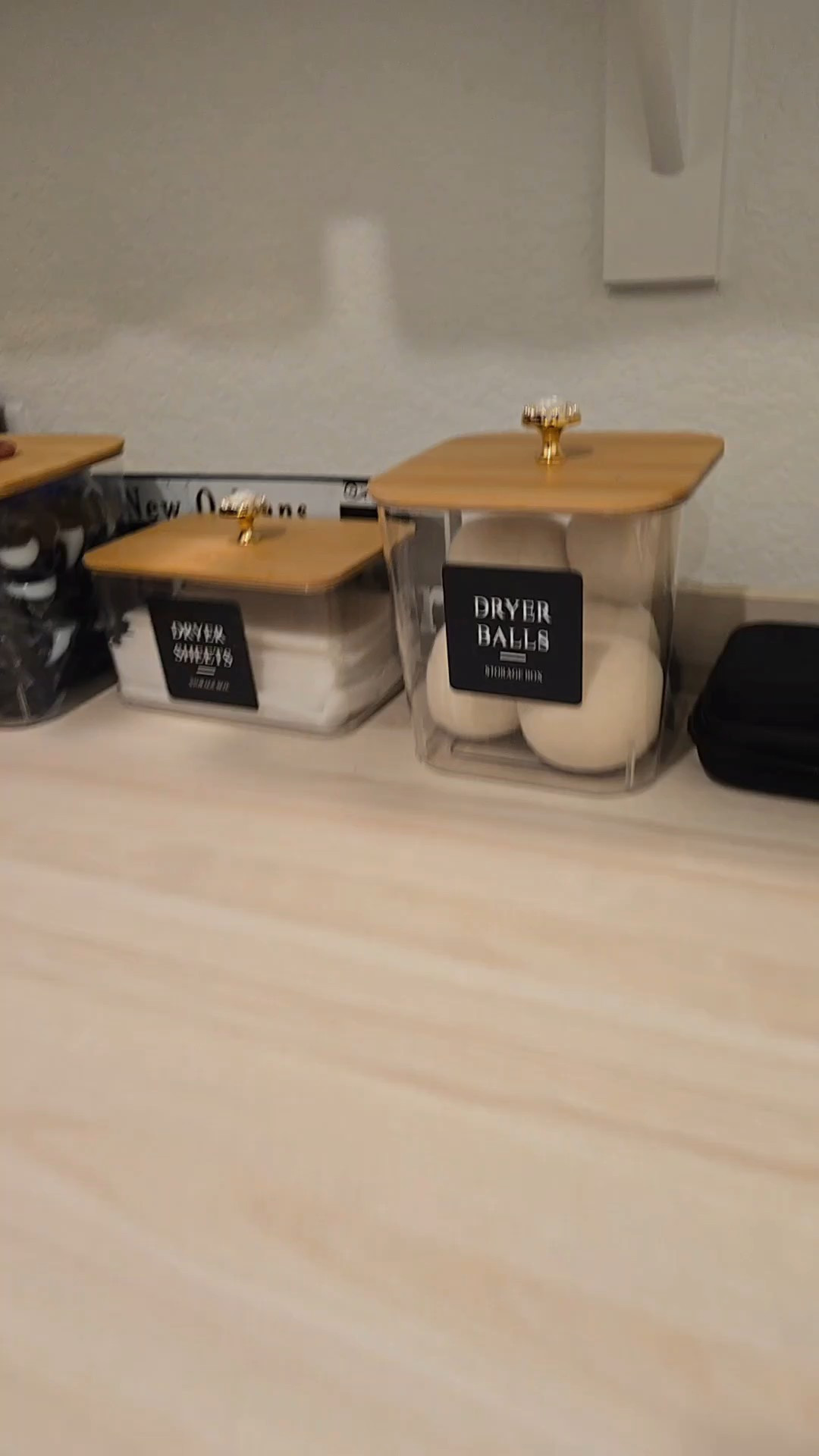 3 Pack Laundry Room Storage Containers and Washer Dryer Cuntertop with Non-Slip Mat is perfect for any small  laundry for organization

#LTKmorningroutine #LTKFindsUnder100