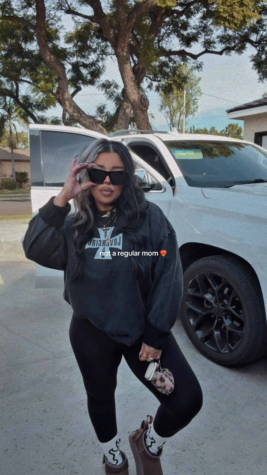 obsessed with this crew 🖤 looks like it's sold out but you can use code: RADMAMA on the slater site 🫶🏼

#LTKmomlife #LTKootd #LTKgrwm