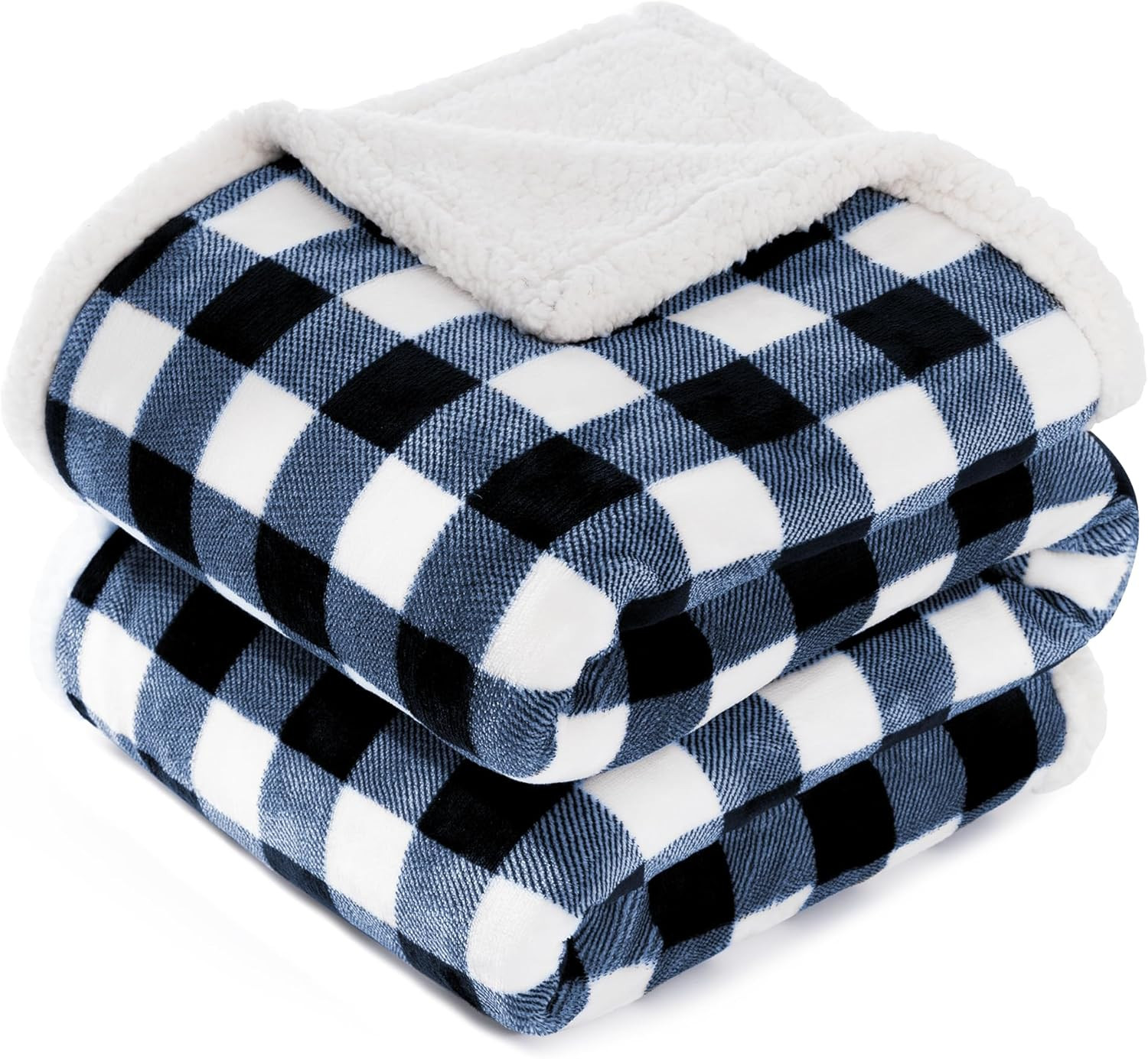 BEAUTEX Sherpa Fleece Throw Blanket, Super Soft Warm Buffalo Plaid Plush Blankets and Throws, Lig... | Amazon (US)