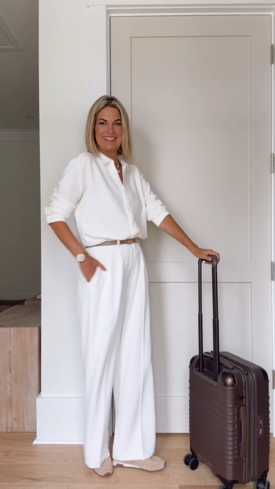 Pull on wrinkle resistant trousers! I am in size small tall. I am 5’11”. Small top. Use my @Spanx new customer discount code RACHELXSPANX for 15% off and free shipping.

#LTKdayinmylife #LTKSeasonal #LTKootd