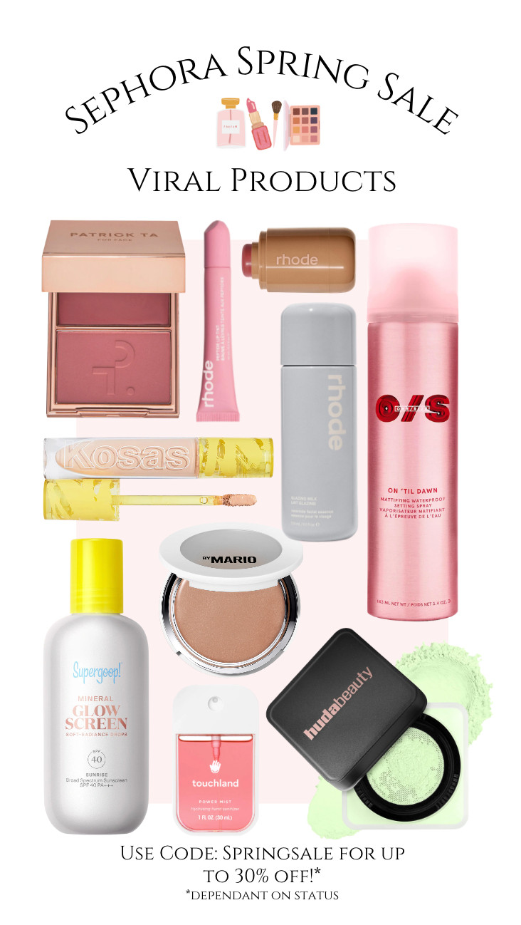 The Sephora Spring sale is happening now!! Don't miss out on saving big on these viral products! 

 #LTKMothersDay #LTKSaleAlert #LTKBeauty
