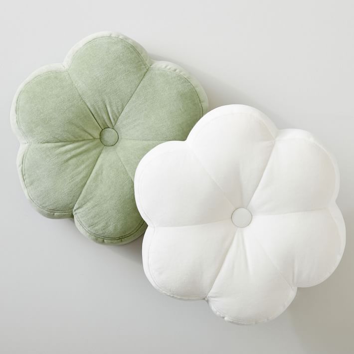 Flower Velvet Pillow | Pottery Barn Teen