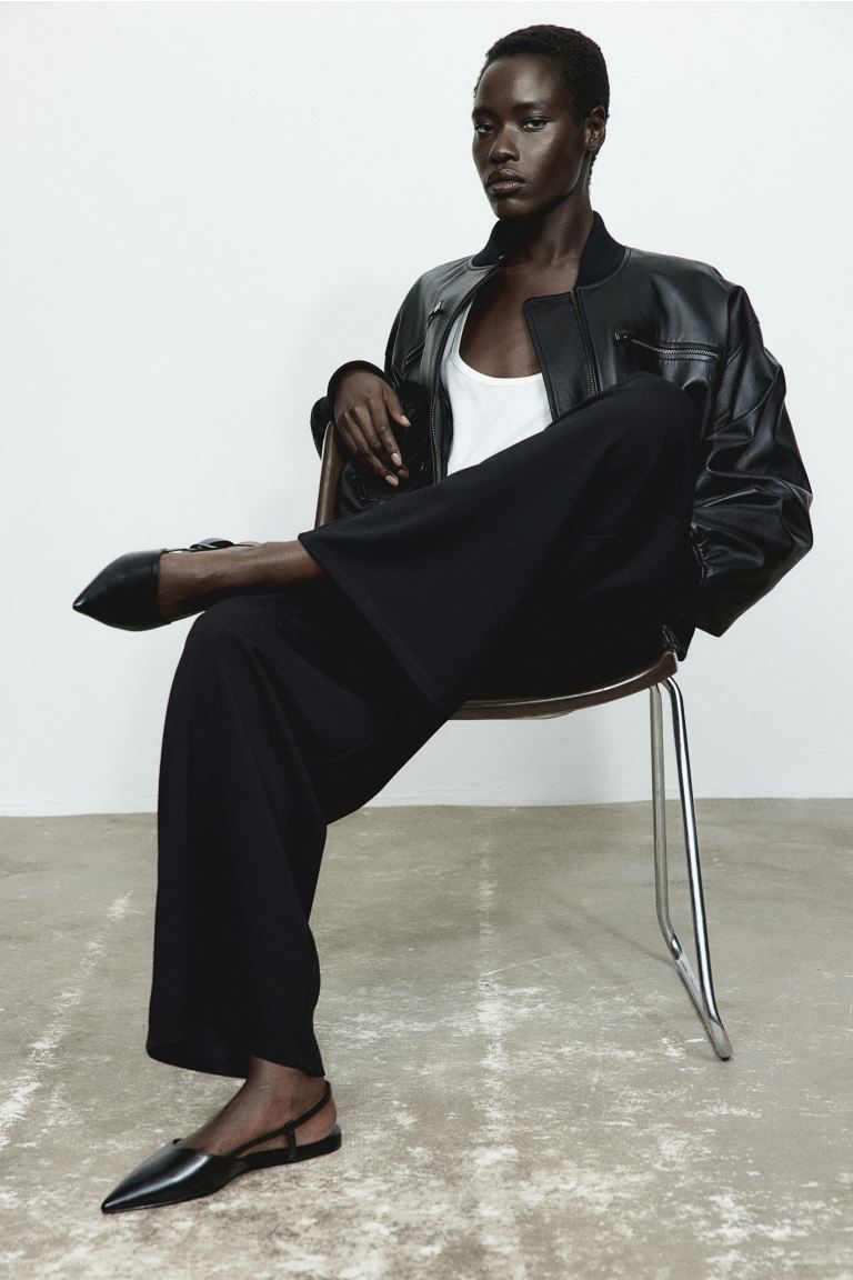 Pointed Slingbacks - Black - Ladies | H&M US | H&M (US + CA)