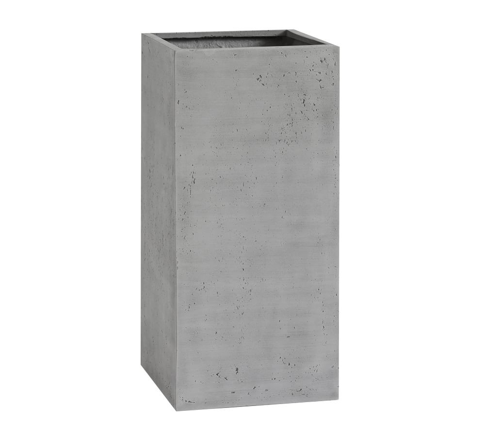 Mission Square Planters - Grey | Pottery Barn (US)