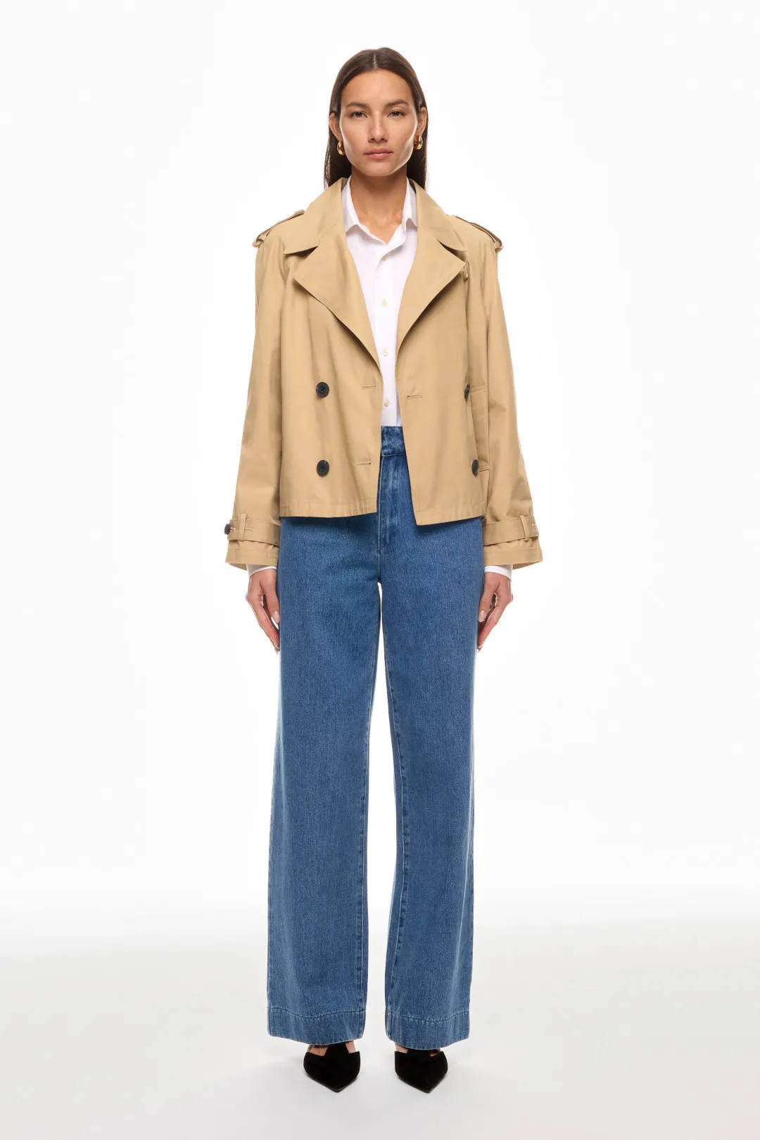 Chelsea Cropped Trench Jacket | Rent the Runway