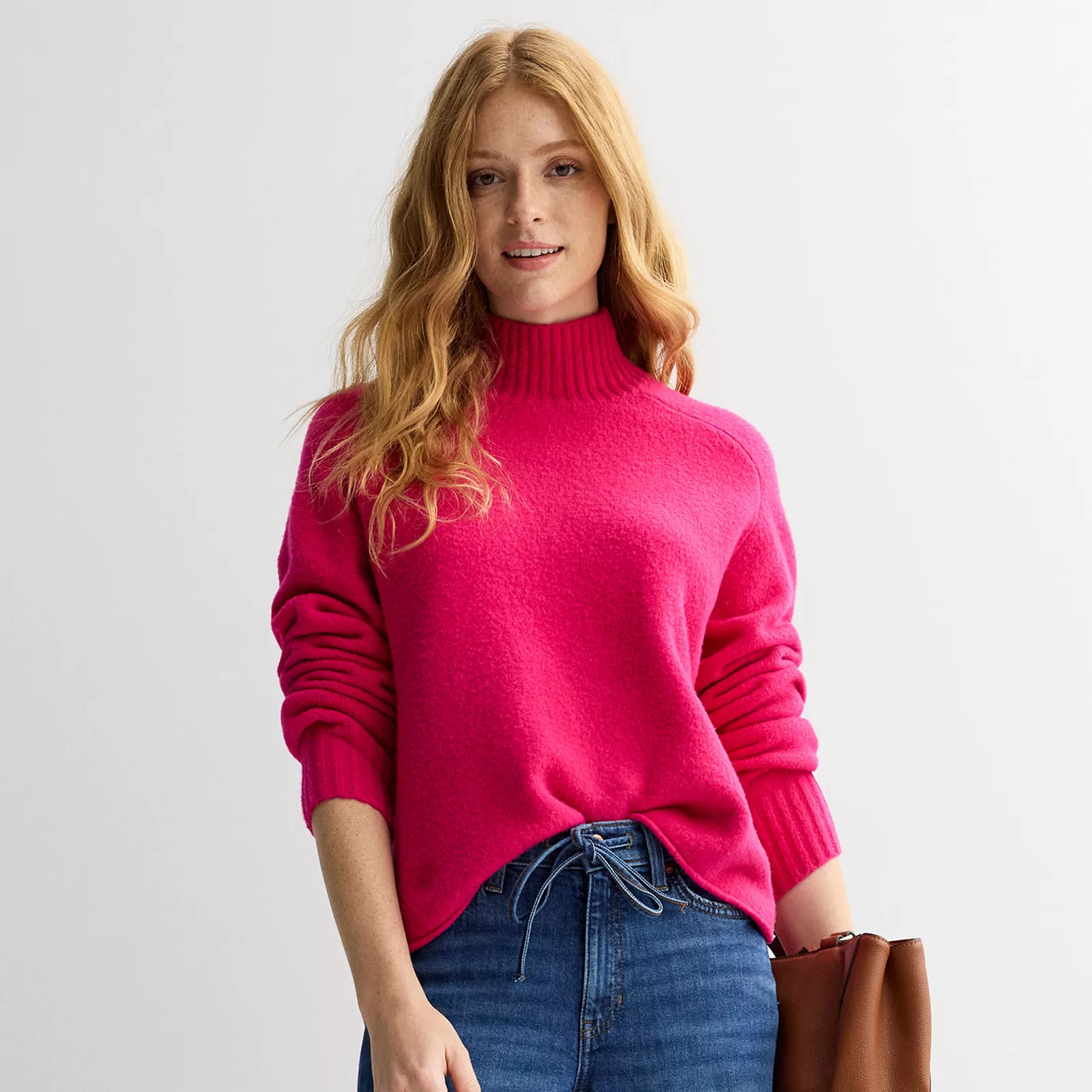 Women's Sonoma Goods For Life® Plush Mockneck Sweater | Kohl's