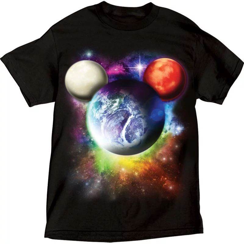 Adult T-Shirt Planet Mickey Mouse | Walmart (US)