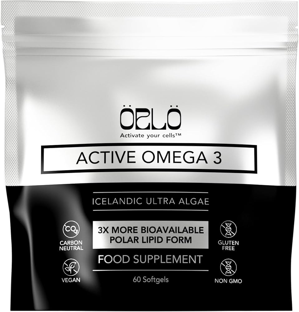 Orlo Vegan Omega 3 Algae Oil 1000mg - Natural Icelandic Nordic Omega-3 EPA & DHA Supplement - Fis... | Amazon (US)