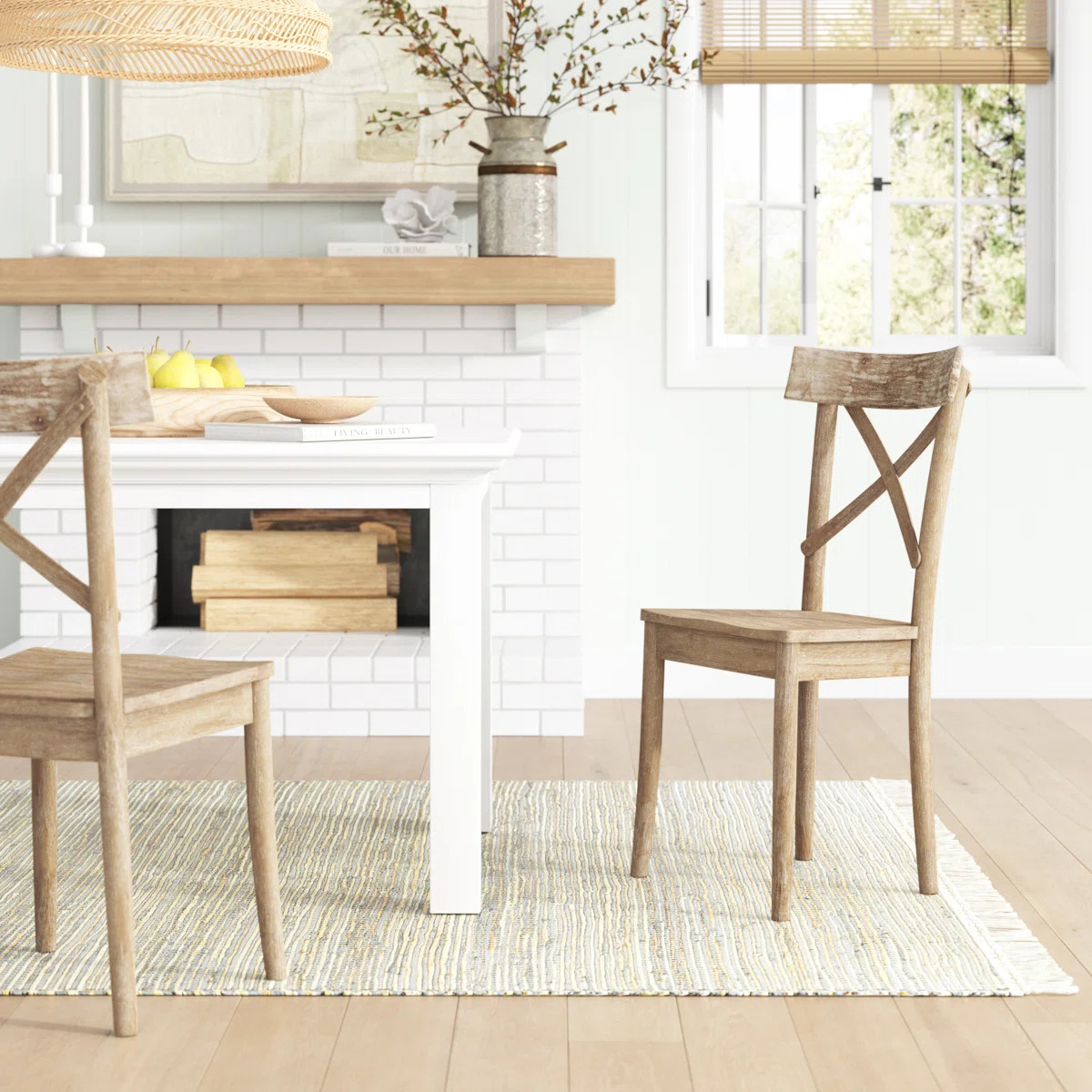 19'' H Acacia Side Chair (Set of 2) | Wayfair North America
