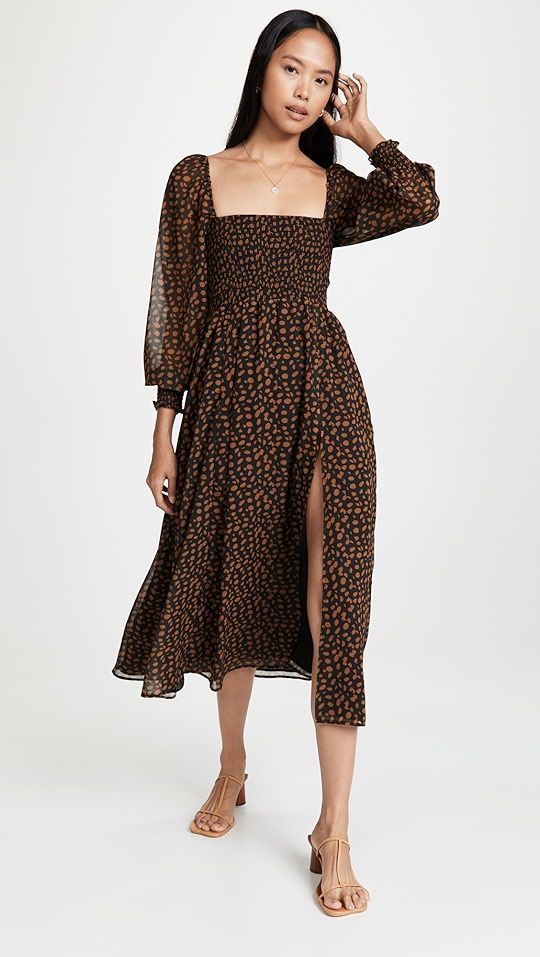 o.p.t Classic Smocked Maxi Dress | SHOPBOP | Shopbop