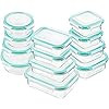 Glass Storage Containers with Lids (13-Pack) - Glass Food Storage Containers Airtight - Glass Con... | Amazon (US)