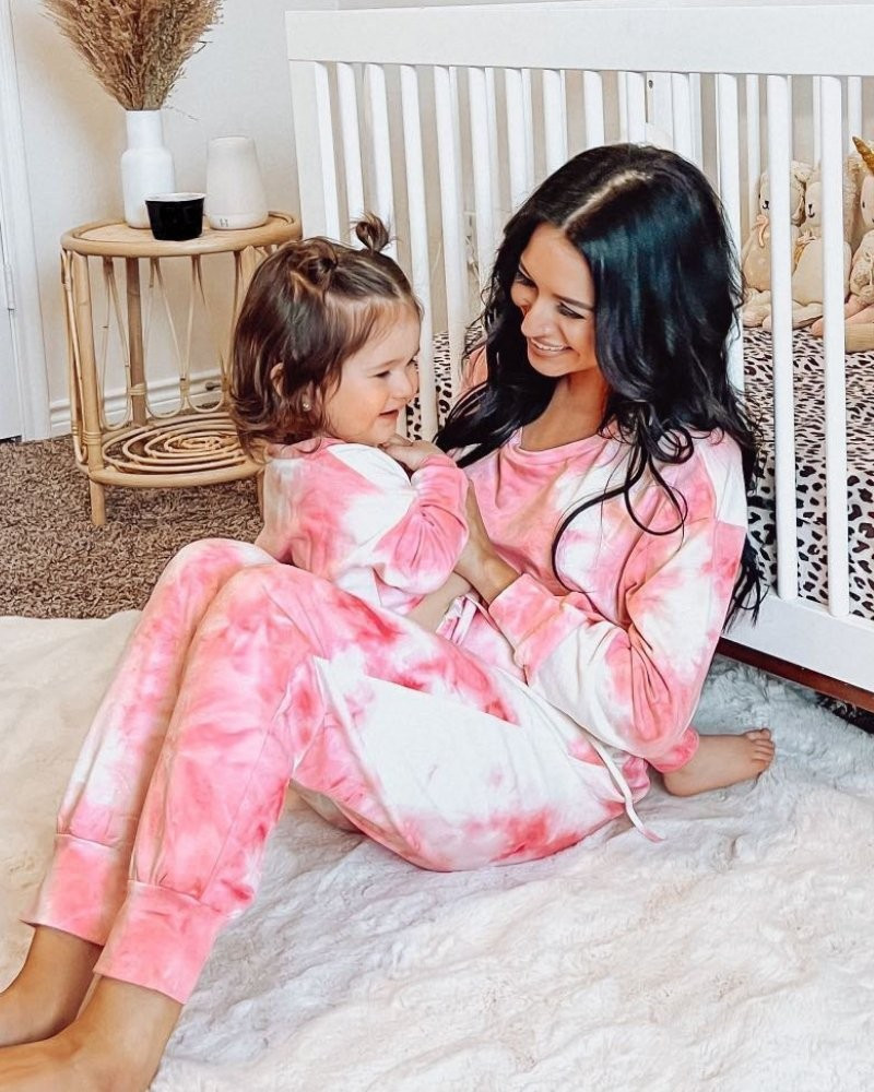 Kira Lounge Set - Hot Pink Tie-Dye | Bailey's Blossoms