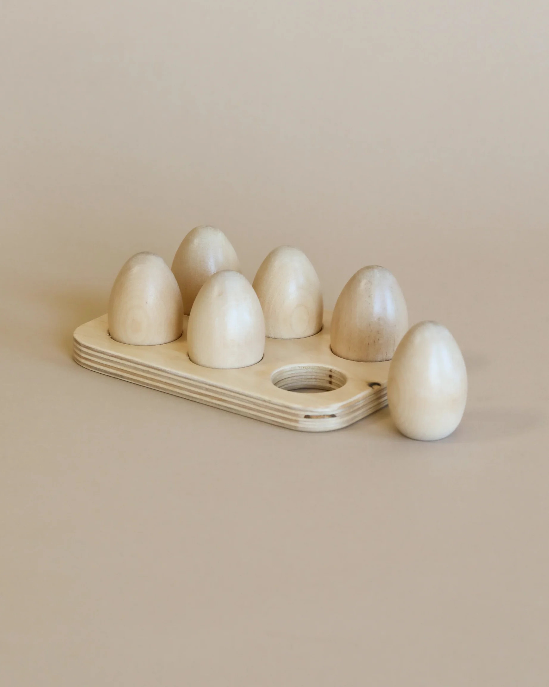 Milton & Goose Wooden Half Dozen Eggs - Made in USA | Odin Parker