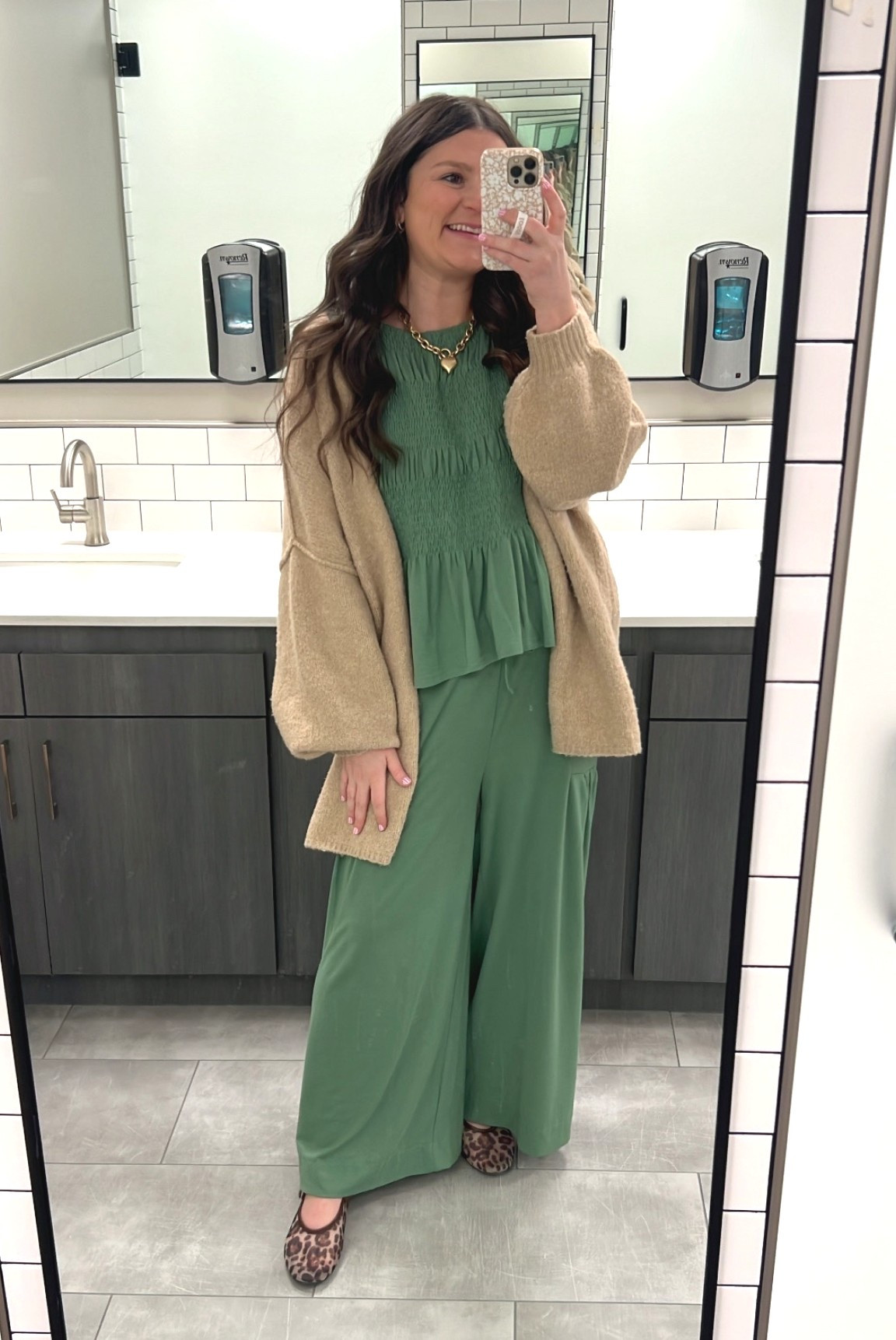 Cutie work outfit. Love a matching set for any and all things - work, loungeing, running errands, travel. Etc. so easy to elevate if needed! Wearing size Large, I sized up one for a looser fit. 

Work outfit / mom outfit / mom work outfit / mom workwear / working mom / casual mom outfit / casual work outfit / comfy work outfit / comfy workwear / easy outfit / everyday outfit / everyday mom / everday style / travel outfit / teacher outfit / mom style / matching set / Amazon fashion / Amazon matching set / cardigan / oversized cardigan / leopard shoes  / free people dupe / free people look alike 

#LTKootd #LTKWorkwear #LTKmomlife