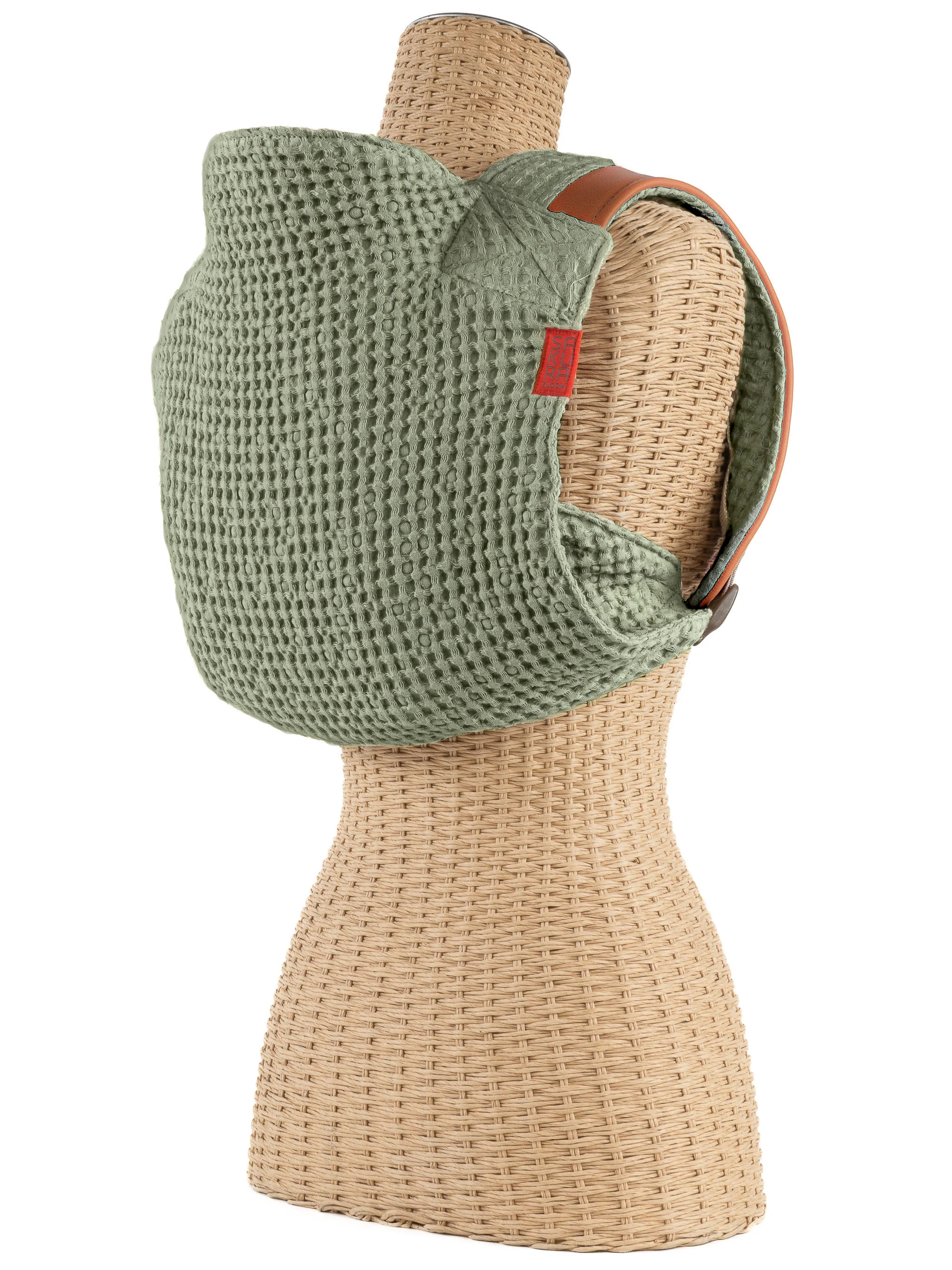 Forest and Napa Leather Onbuhimo | Sakura Bloom